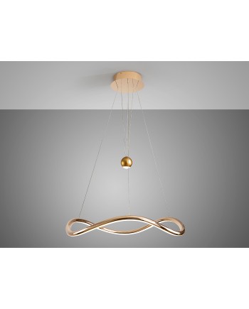 ROMINA- LAMPARA DORADO BRILLO